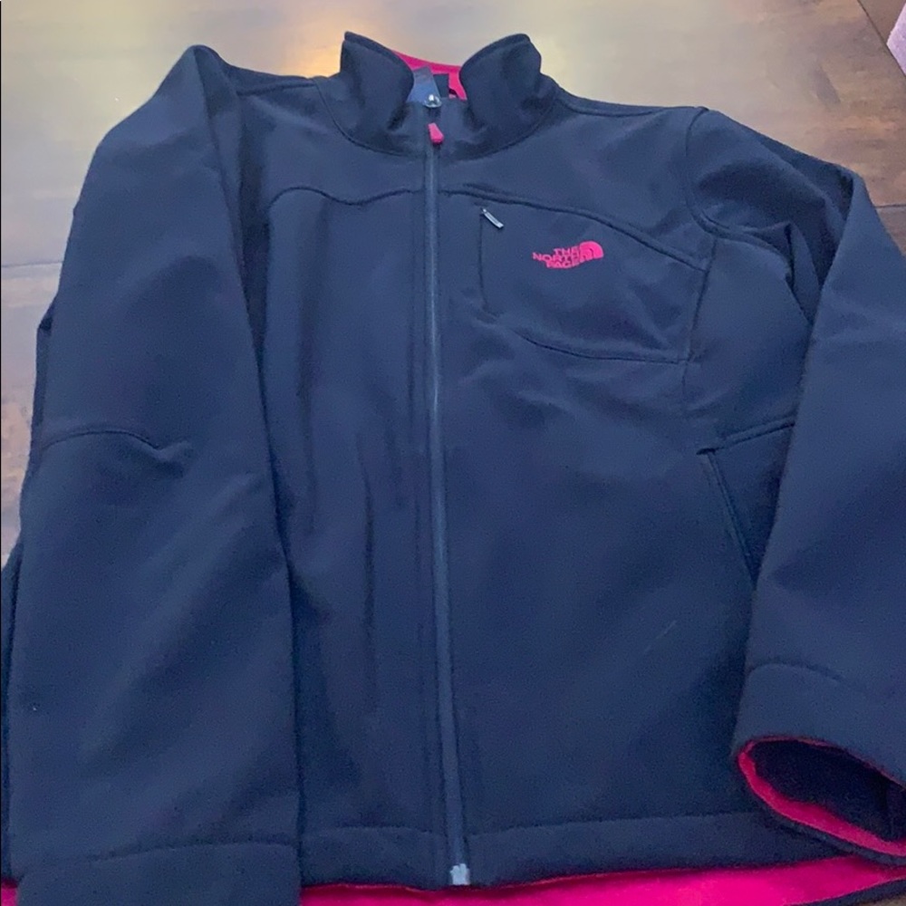 The North Face Black & Hot Pink Jacket